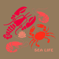 Sea Life Lobster Crab Shrimp And Clams Ocean Seafo Square Leatherette Patch | Artistshot