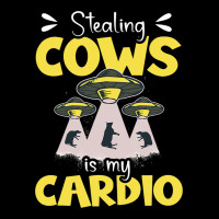 Stealing Cows Is My Cardio Design For An Alien Ner Men's 3/4 Sleeve Pajama Set | Artistshot