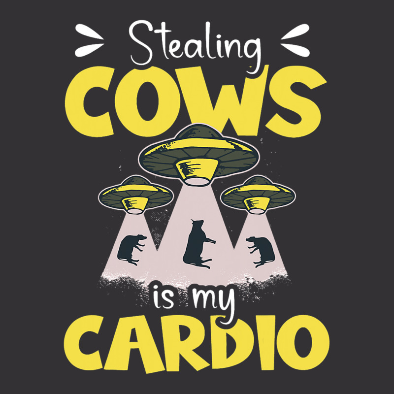 Stealing Cows Is My Cardio Design For An Alien Ner Vintage Hoodie | Artistshot