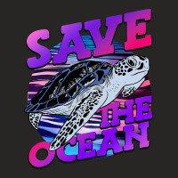 Save The Ocean Nature Advocacy Sea Turtle Earth Da Ladies Fitted T-shirt | Artistshot