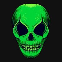 Scary Alien Ufo Trippy Green Alien Skull Halloween Graphic T-shirt | Artistshot