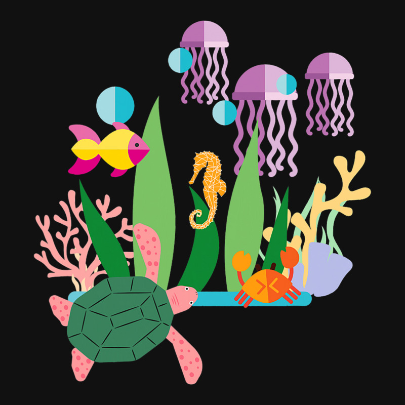 Seahorse Fish Sea Turtle Sea Crab And Jellyfish Graphic T-shirt by MahdiSabo | Artistshot