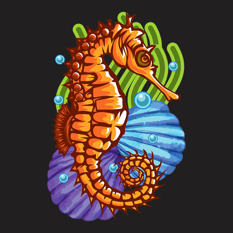 Seahorse Marine Ocean Wildlife Nature Animal Coral T-shirt | Artistshot