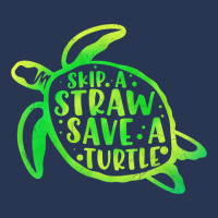 Skip A Straw Save A Turtle Tie Dye Earth Day 31 Men Denim Jacket | Artistshot