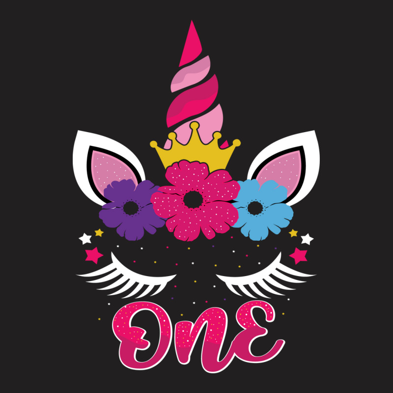 One Unicorn Birthday T Shirt Design T-shirt | Artistshot