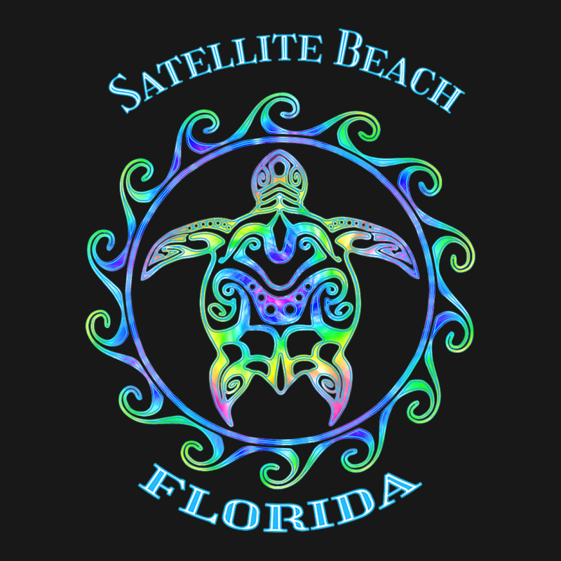 Satellite Beach Florida Vacation Colorful Turtle Flannel Shirt by JanChao | Artistshot