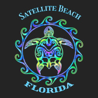 Satellite Beach Florida Vacation Colorful Turtle 3/4 Sleeve Shirt | Artistshot