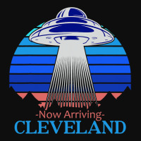 Spaceship Now Arriving Cleveland Ohio I Believe In Crop Top | Artistshot