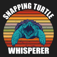 Snapping Turtle Whisperer Retro Sunset Vintage Sea Classic T-shirt | Artistshot