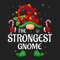 Strongest Gnome Buffalo Red Plaid Matching Family Christmas Basic T-shirt | Artistshot