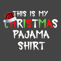 This Is My Christmas Pajama Funny Plaid Merry Christmas Xmas Basic T-shirt | Artistshot