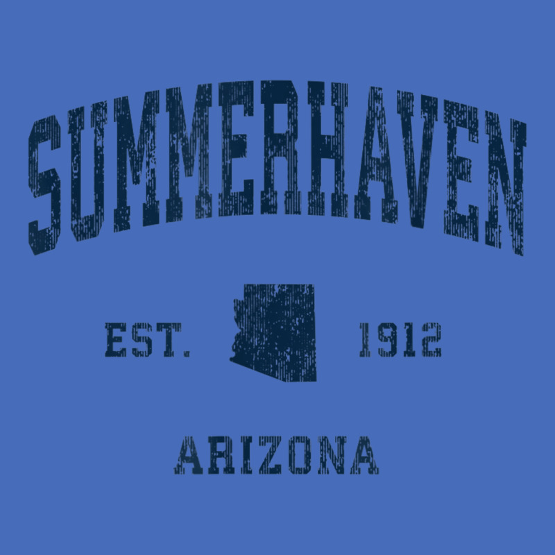 Summerhaven Arizona Az Vintage Athletic Navy Sports Design Basic T-shirt | Artistshot