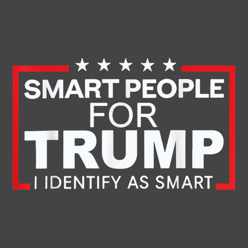 Smart People For Trump I Identify As Smart Basic T-shirt | Artistshot