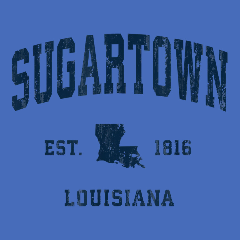 Sugartown Louisiana La Vintage Athletic Navy Sports Design T Shirt Basic T-shirt by puetzee | Artistshot