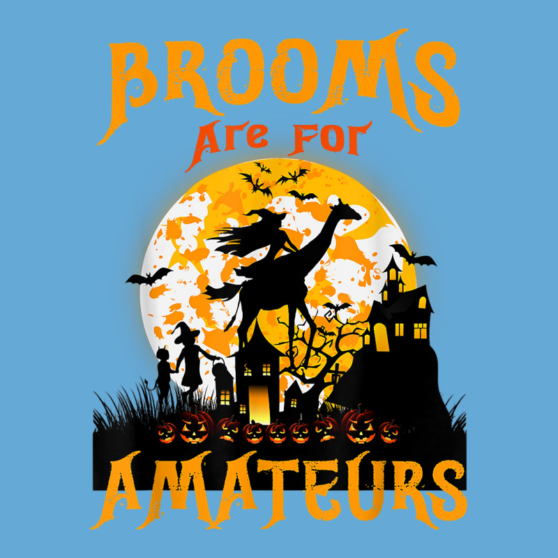 Funny Brooms Are For Amateurs Witch Riding Giraffe Halloween T Shirt Basic T-shirt by cm-arts | Artistshot