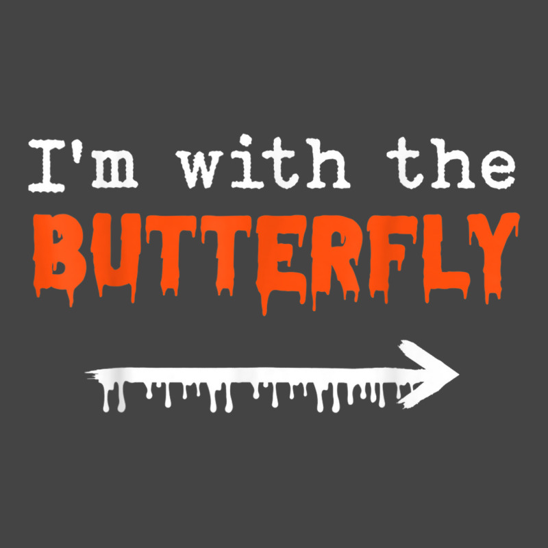 I'm With Butterfly Halloween Costume Party Matching Couples Basic T-shirt | Artistshot