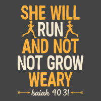 She Will Run And Not Grow Weary Isaiah 40 31 Bible Running Premium T S Basic Youth T-shirt | Artistshot