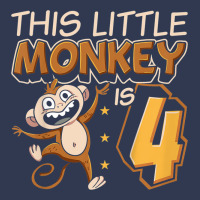 Kids This Little Monkey Is 4 Monkey Ape Animale 4th Birthday Basic Youth T-shirt | Artistshot