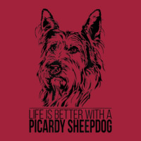 Life Is Better Picardy Sheepdog Dog Saying Dog Basic Youth T-shirt | Artistshot