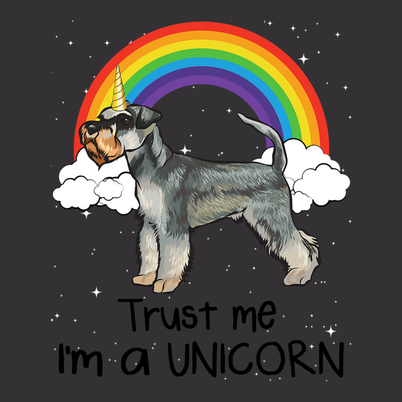 Rainbow Miniature Schnauzer Trust Me Im A Unicorn  Vintage Short by AleaAlmondz | Artistshot