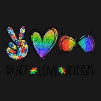 Peace Love Infinity Symbol Cute Autism Awareness G Flannel Shirt | Artistshot