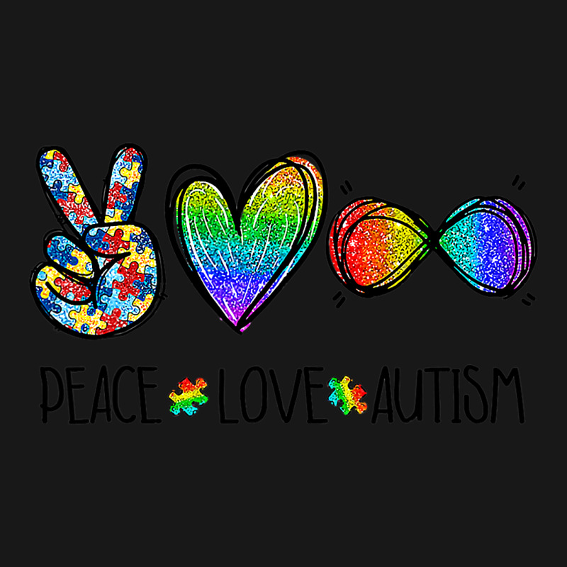 Peace Love Infinity Symbol Cute Autism Awareness G Flannel Shirt by LamiyaAlejo | Artistshot