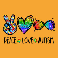 Peace Love Infinity Symbol Cute Autism Awareness G Basic T-shirt | Artistshot