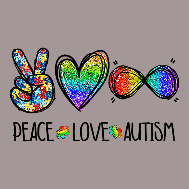 Peace Love Infinity Symbol Cute Autism Awareness G Vintage Short by LamiyaAlejo | Artistshot