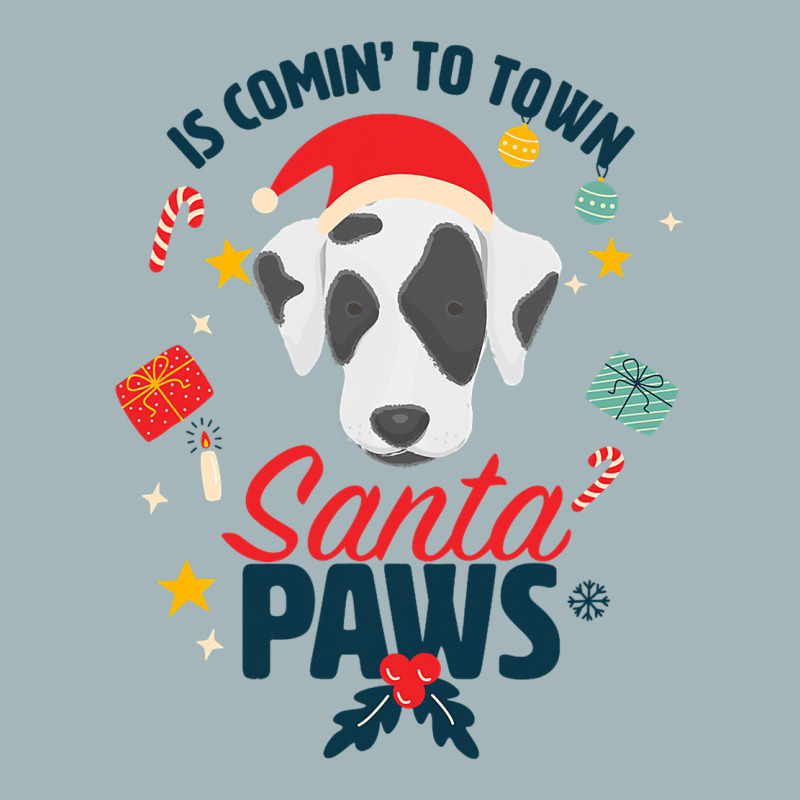 Santa Paws Cute Dalmatian Santa Claus For Christma Unisex Sherpa-lined Denim Jacket | Artistshot