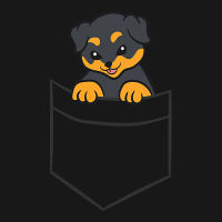 Rottweiler Dog In A Pocket Cute Pocket Rottweiler Flannel Shirt | Artistshot