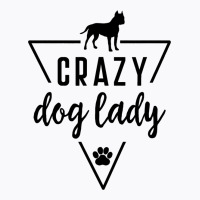 Staffordshire Crazy Dog Lady Mom Paw Print Puppy C T-shirt | Artistshot