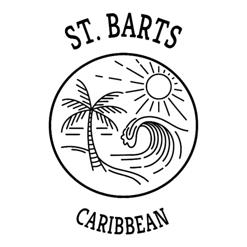 Retro Cool St. Barts Fun Scenic Beach Novelty Art 3/4 Sleeve Shirt by CalliopeEasley | Artistshot