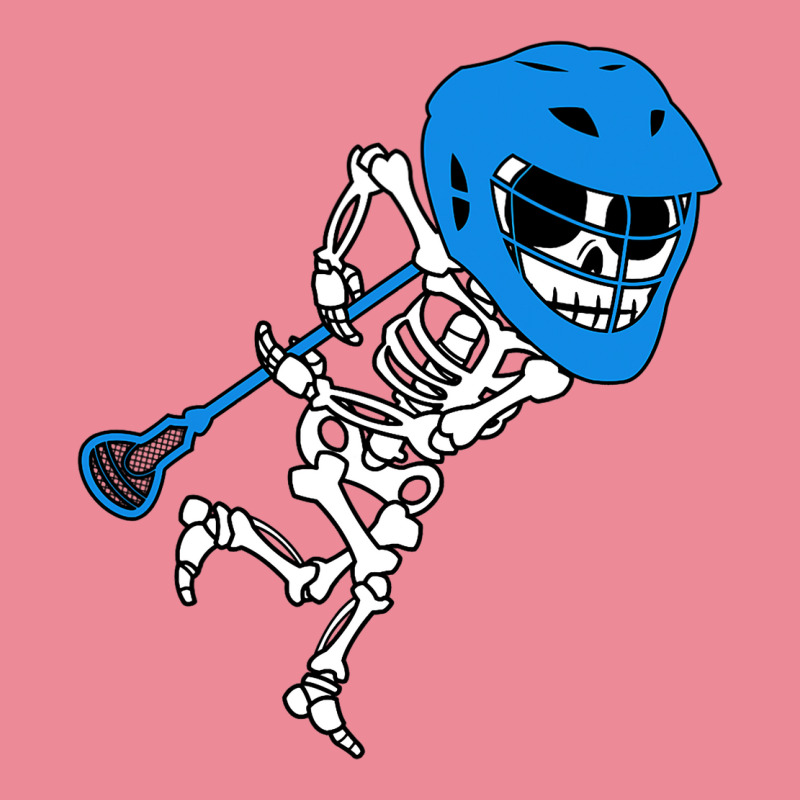 Skeleton Goalie Stick Halloween Funny Lacrosse Eas Square Leatherette Patch | Artistshot