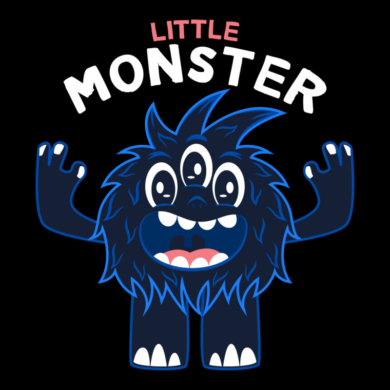 Vector Cute Little Monster Cartoon Tshirt Designs Men's Long Sleeve Pajama Set | Artistshot