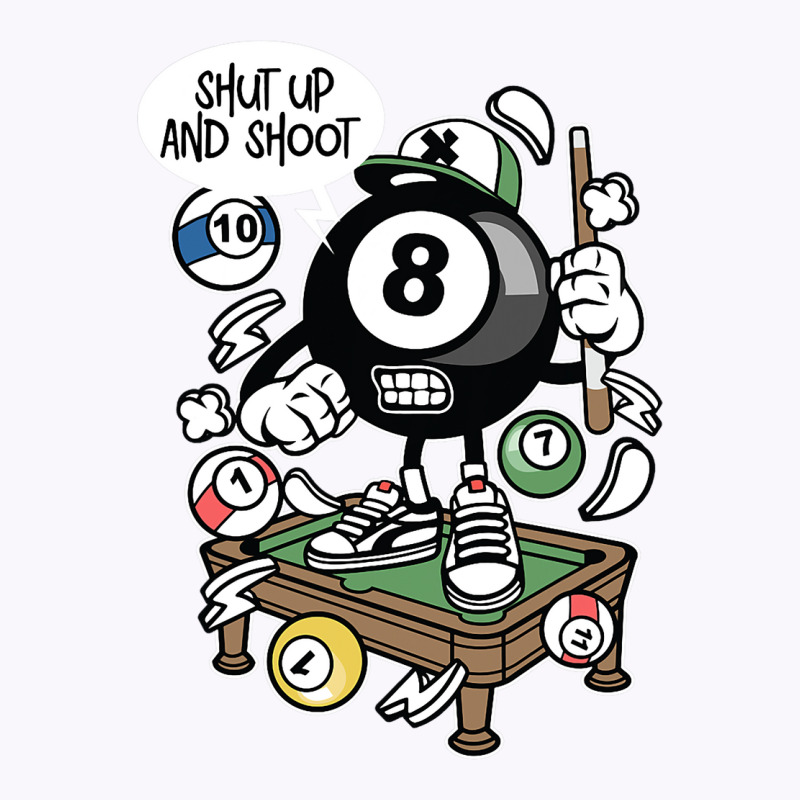 Shut Up And Shoot Cartoon Billiards Balls Pool Gif Tank Top | Artistshot