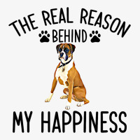 Real Reason Behind My Happiness Boxer Mom Boxer Ow Ladies Fitted T-shirt | Artistshot