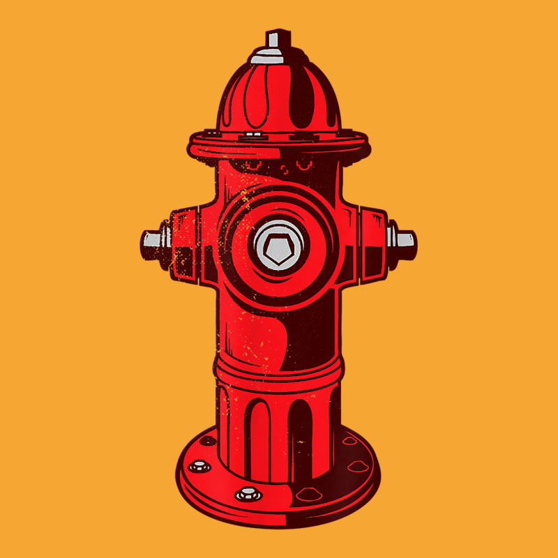 Red Graphic Fire Hydrant Firefighter Work Tee Basic T-shirt | Artistshot