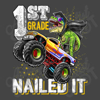 1st Grade Nailed It Dinosaur Monster Truck Graduation Cap Basic T-shirt | Artistshot