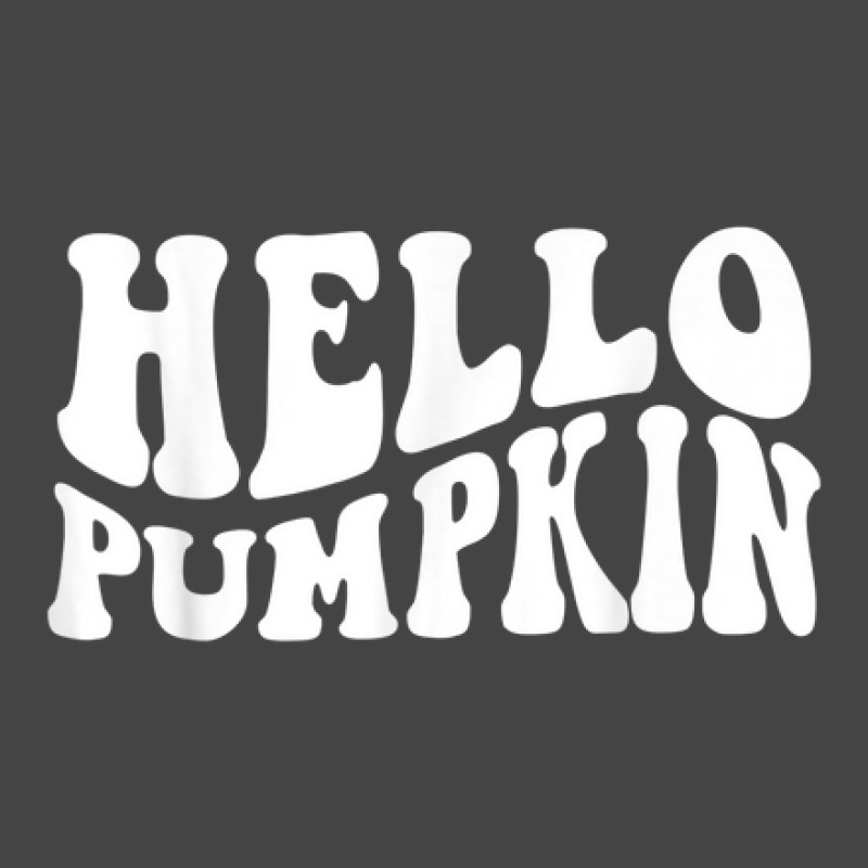 Fall Autumn Hello Pumpkin Retro Wavy Shirt Thanksgiving Day Basic T-shirt | Artistshot