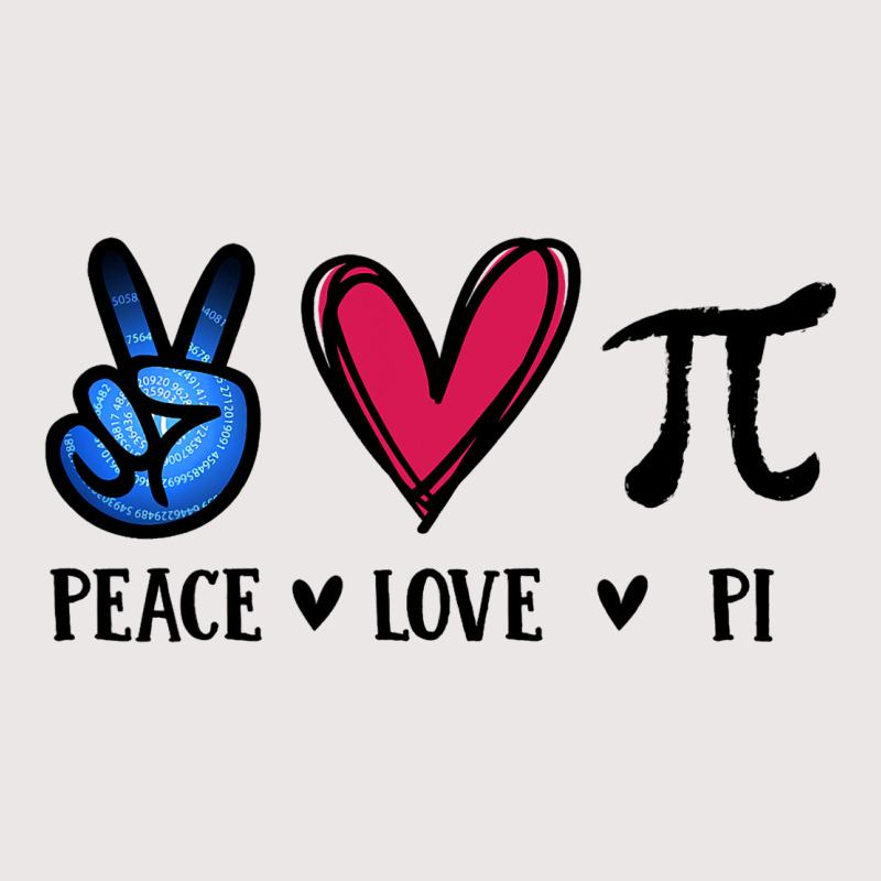 Peace Love Pi Math Love Pi Day Mathematics Math Te Pocket T-shirt | Artistshot