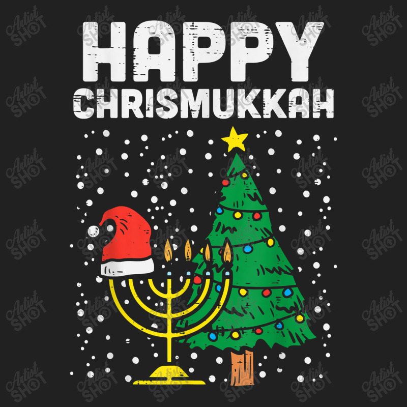 Happy Christmukkah Jewish Christmas Hanukkah Chanukah Gift Basic T-shirt | Artistshot