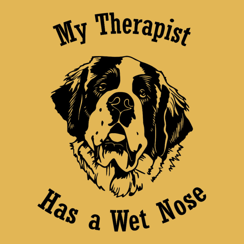 Saint Bernard Dog My Therapist Has A Wet Nose Vintage Hoodie And Short Set | Artistshot