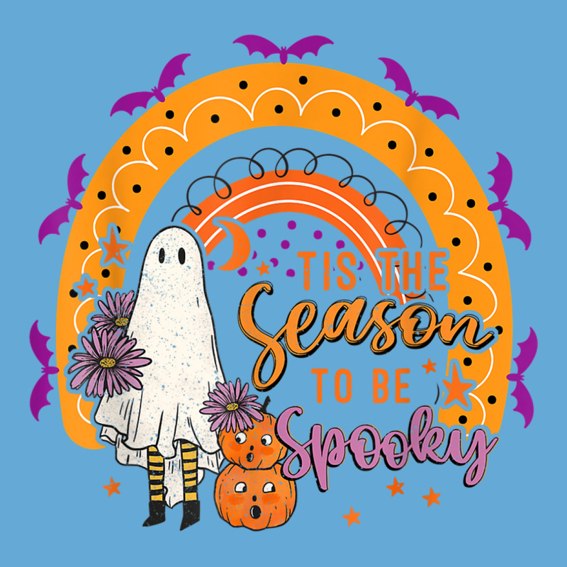 Tis The Season To Be Spooky Rainbow Ghouls Pumpkin Halloween Basic T-shirt by Prestige | Artistshot