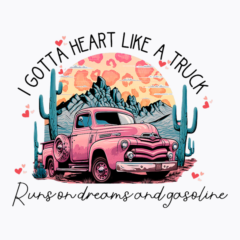 Retro Desert Cactus Got A Heart Like Truck Western T-shirt | Artistshot