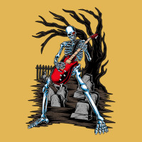 Skeleton Playing Guitar Electric Acoustic Hallowee Vintage Hoodie And Short Set | Artistshot