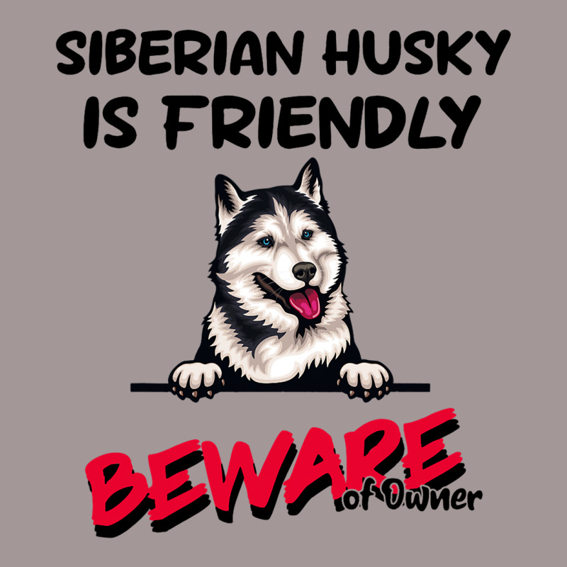 Siberian Husky Is Friendly Beware Of Owner Funny D Vintage Short | Artistshot