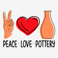 Peace Love Pottery Maker Ceramic Pottery Ceramics Adjustable Cap | Artistshot