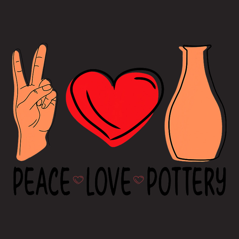 Peace Love Pottery Maker Ceramic Pottery Ceramics Vintage Cap | Artistshot