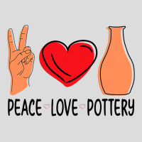 Peace Love Pottery Maker Ceramic Pottery Ceramics Men's Polo Shirt | Artistshot