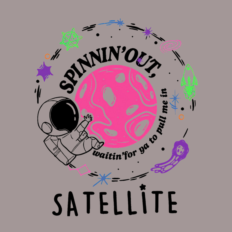 Satellite Spinning Out Waiting For Ya Astronaut Vintage Hoodie | Artistshot